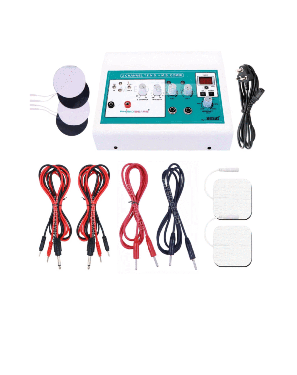 Physiogears Transcutaneous Electrical Nerve Stimulation Tens 2 Channel Muscle Stimulator Machine