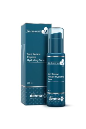 The Derma Co. X Dr.V Skin Renew Peptide Hydrating Toner With Hyaluronic Acid - 100 Ml, 1% Salicylic Acid, Unclogs Pores, Alcohol-Free