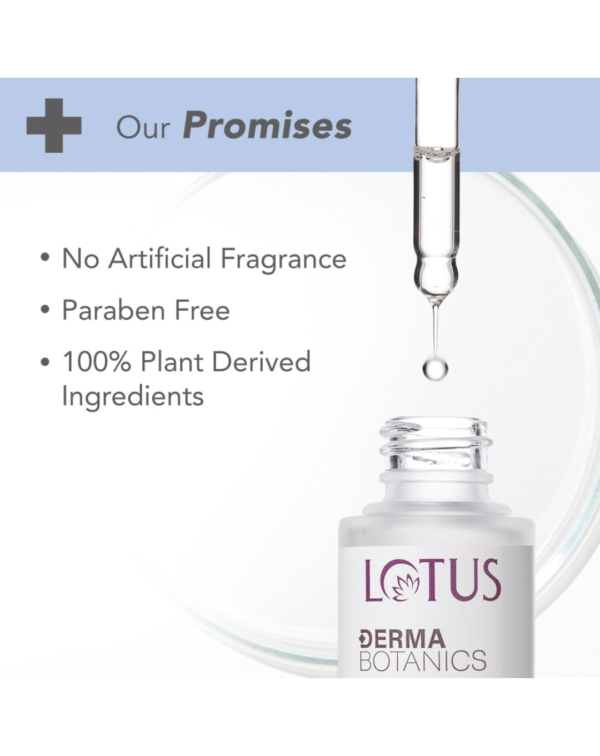 Lotus Herbals Dermabotanics Peptide + Papaya Extract Deep Hydra Serum - Image 3