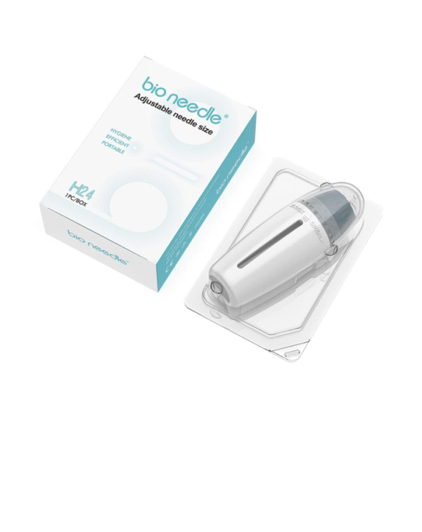 Adjustable Derma Stamp BioNeedle H24 Hydrapen – Amazing Serum Applicator for Hair, Beard Growth - Microneedling Skin Pen
