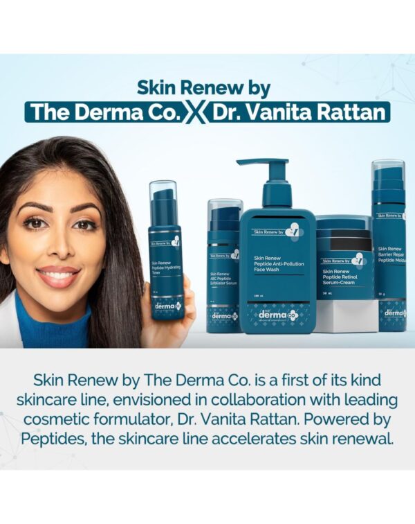 The Derma Co. X Dr.V Skin Renew Peptide Hydrating Toner With Hyaluronic Acid - 100 Ml, 1% Salicylic Acid, Unclogs Pores, Alcohol-Free - Image 3
