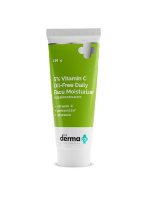 The Derma Co 5% Vitamin C Oil-Free Daily Face Moisturizer for Skin Radiance