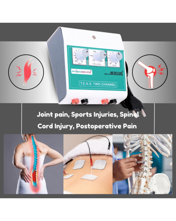 Physiogears Mini Tens Two Channel Portable Nerve Whole_Body Stimulator Electrotherapy Physiotherapy Compact Machine - Image 3