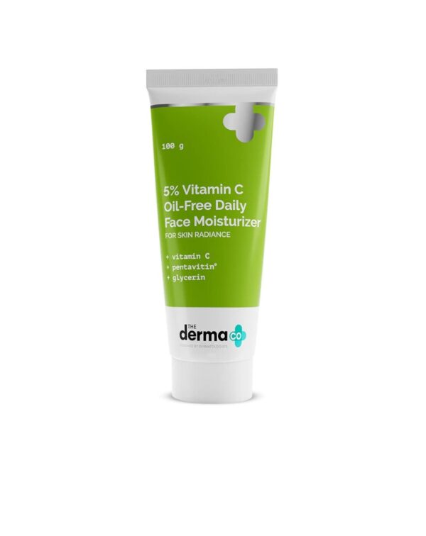 The Derma Co 5% Vitamin C Oil-Free Daily Face Moisturizer for Skin Radiance