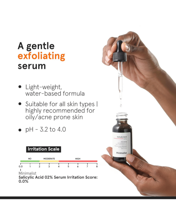 Minimalist Anti-Acne 2% Salicylic Acid Face Serum for All Skin Types - Image 2