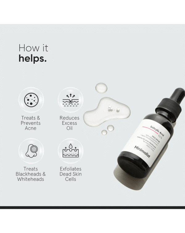 Minimalist Anti-Acne 2% Salicylic Acid Face Serum for All Skin Types - Image 3