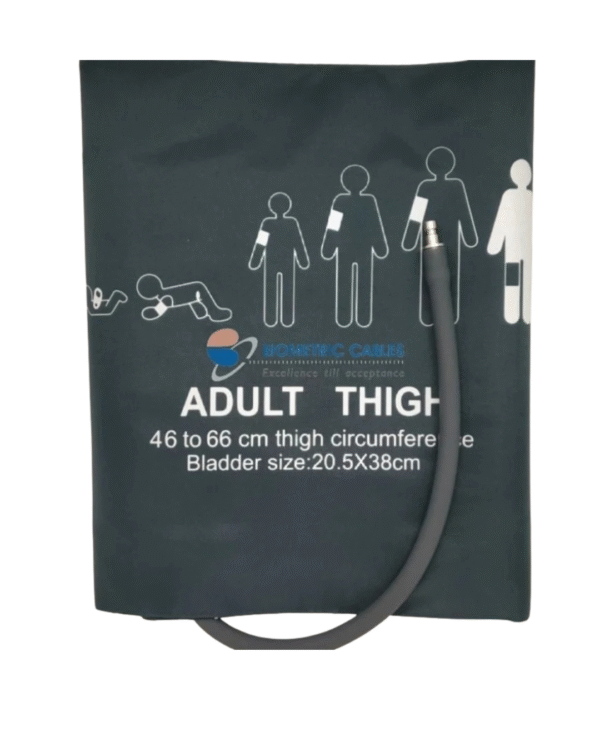 Philips NIBP Single Tube Adult Thigh Cuff Compatible with BPL/Bionet/Contec/Edan/Mindray/Nidek