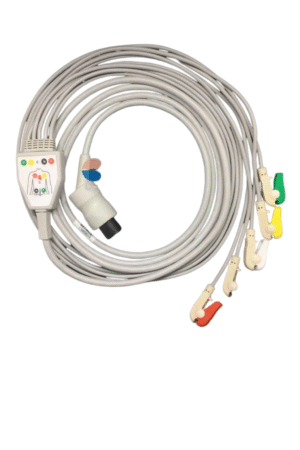 Akas 5 Lead ECG Monitoring Cable(Clip) Compatible with Traze 10/Traze12-A