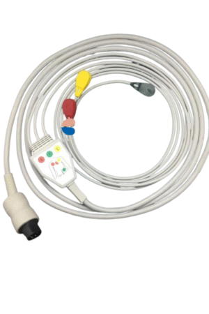 Concept 3 Lead ECG Monitoring Cable(Button/Snap) Compatible with Accumatrix