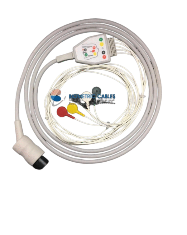 Schiller (Truscope II)5 Lead ECG Monitoring Cable(Neonatal Button/Snap) Compatible with BPL/Welcare
