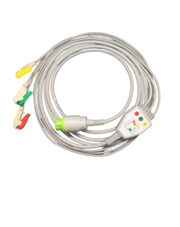 Concept 3 Lead ECG Monitoring Cable(Clip) Compatible with Accumatrix