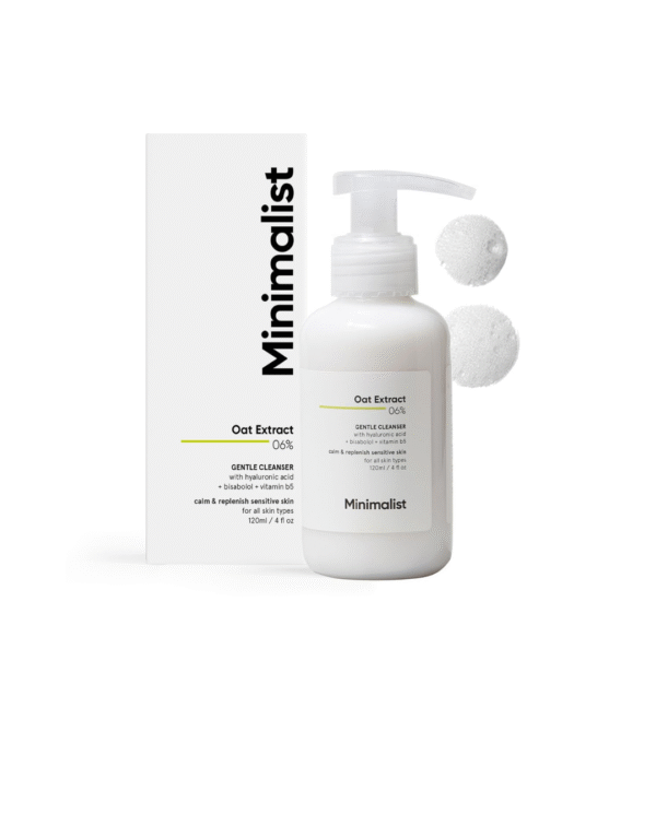 Minimalist Gentle Face Wash With 6% Oat Extract & Hyaluronic Acid For Sensitive Skin (Dry to Normal)
