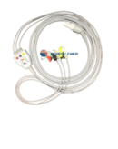L&T 3 Lead ECG Monitoring Cable(Clip) Compatible with Micromon-N,/Lunar/ Stellar & Star