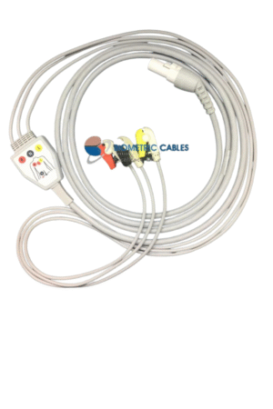 L&T 3 Lead ECG Monitoring Cable(Clip) Compatible with Micromon-N,/Lunar/ Stellar & Star