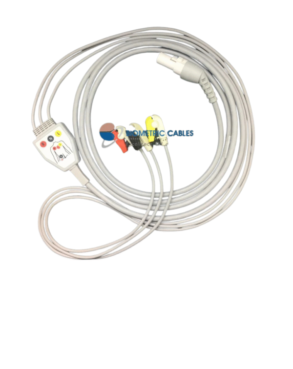 L&T 3 Lead ECG Monitoring Cable(Clip) Compatible with Micromon-N,/Lunar/ Stellar & Star