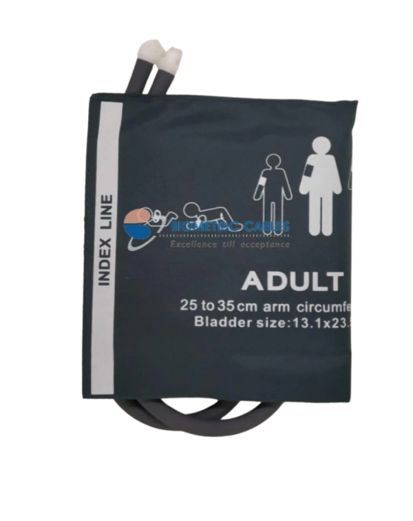 Datex Ohmeda NIBP Double Tube Adult Cuff Compatible with AS/3, CS/3, S/5