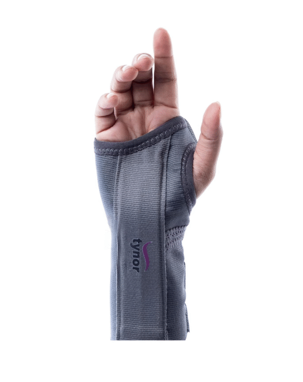TYNOR Elastic Wrist Splint, Grey, Right, Medium