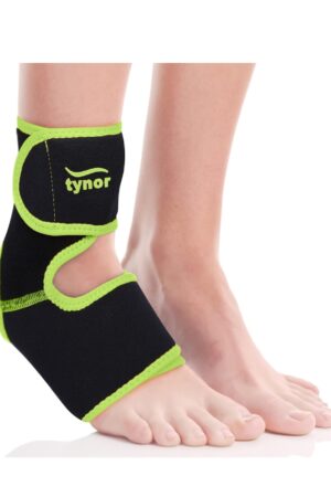 TYNOR Ankle Support (Neo), Black & Green, Universal