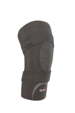 TYNOR Knee Cap With Rigid Hinge, Grey, Large