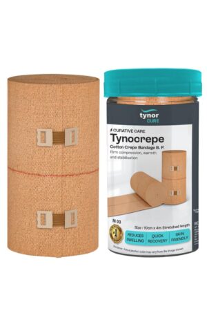 Tynor Tynocrepe cotton bandage, for Sports Injuries and First Aid