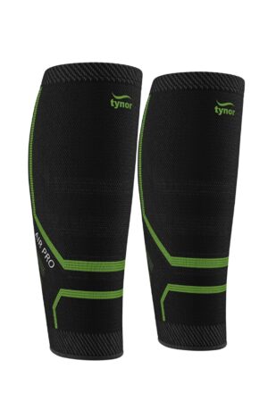 TYNOR Calf and Shin Support Air Pro, Black & Green