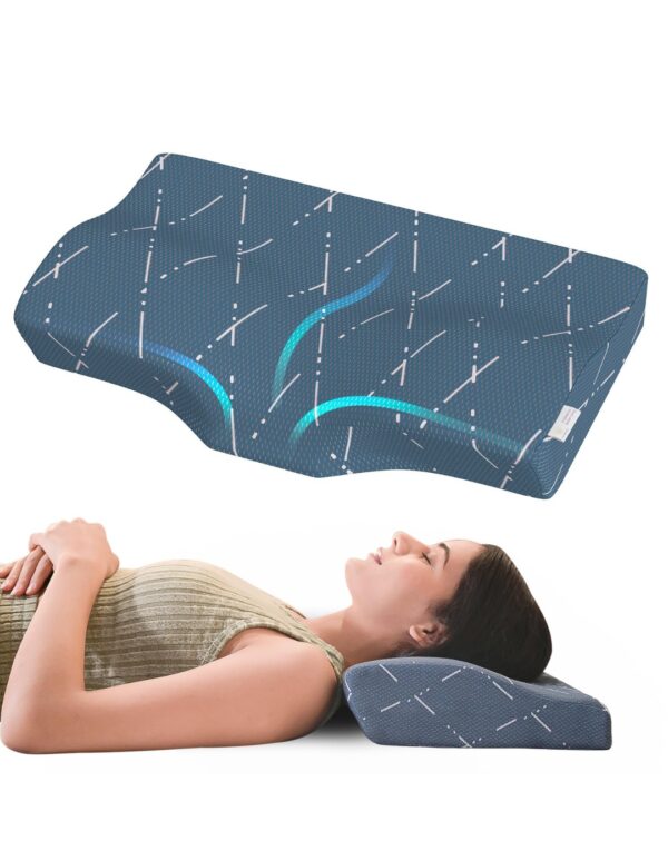 MY ARMOR Cool Gel Cervical Pillow for Neck Pain and Shoulder Pain