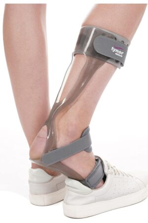 TYNOR Foot Drop Splint, Grey, Left, Medium