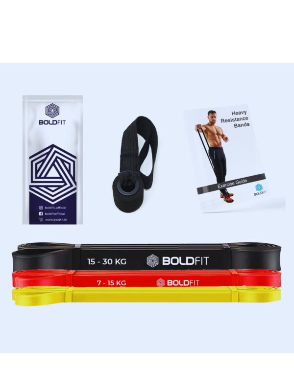 Boldfit Natural Rubber Heavy Resistance Band For Workout Set Exercise