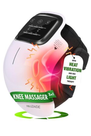 Houzaide Knee Massager for Joint Pain Relief — 3 Levels Heat Vibration