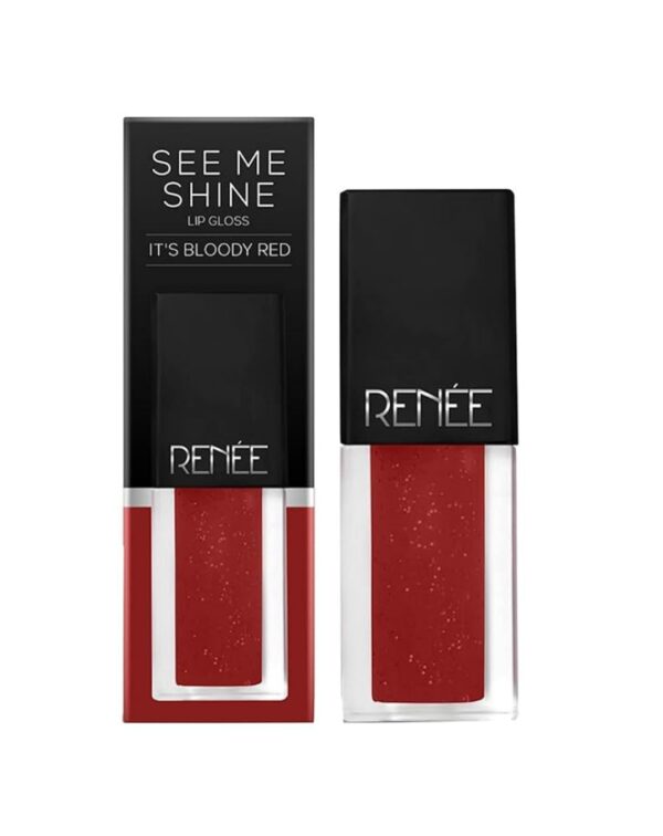 RENEE Lip Gloss  Pink Pow-Wow | Pucker Up Peach It's Bloody Red (Glossy)
