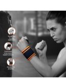 TYNOR Wrist Wrap With Thumb Loop, Black & Green, Universal