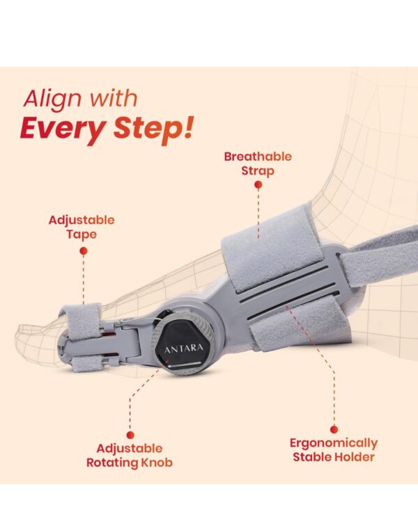 AGEasy Antara Bunion Corrector Adjustable Toe Straightener for Men & Women - Image 2