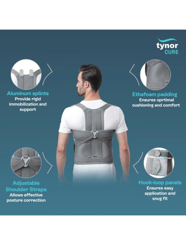 TYNOR Taylor's Brace Long, Grey, Universal Size - Image 3