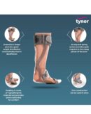 TYNOR Foot Drop Splint, Grey, Left, Medium