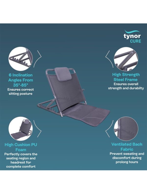 TYNOR Bed Back Rest for Reading & Relaxation - Image 2
