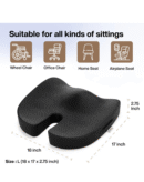 FOVERA Memory Foam Coccyx Seat Cushion for Tailbone Pain
