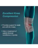 TYNOR Elastic Knee Support, Grey, Medium