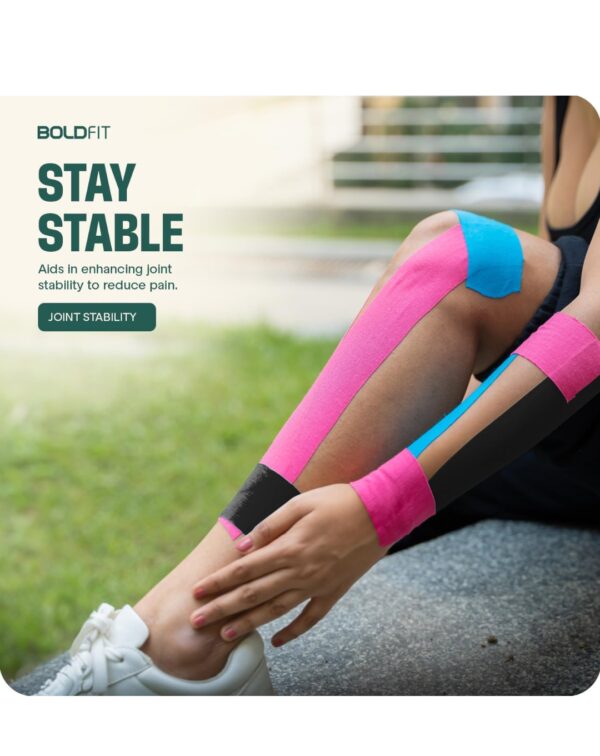 Boldfit Kinesiology Tape for Physiotherapy, Sports Injury for Shoulder - Image 2