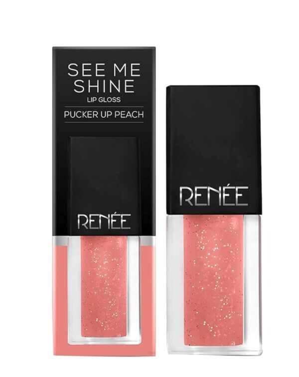 RENEE Lip Gloss  Pink Pow-Wow | Pucker Up Peach It's Bloody Red (Glossy) - Image 3