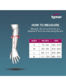 TYNOR Elastic Wrist Splint, Grey, Right, Medium