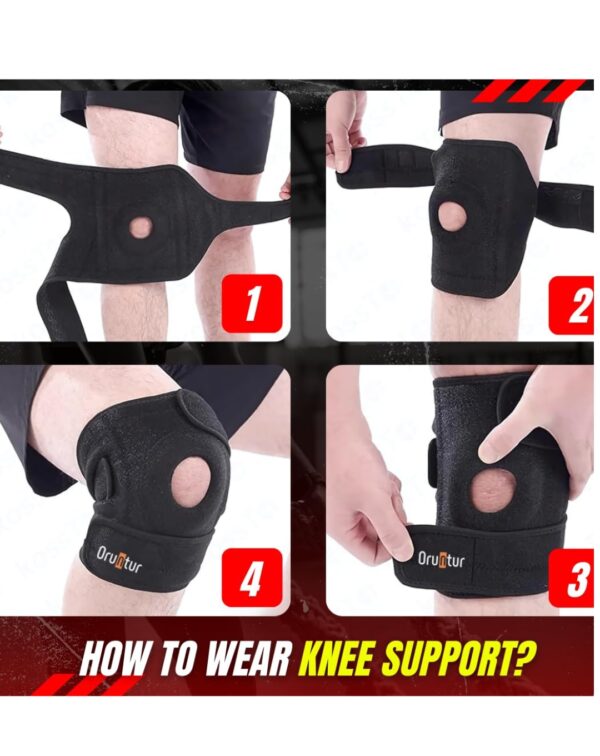Oruntur™ Premium Knee Brace with Built-in 5mm Gel for Knee Pain - Image 3