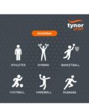 TYNOR Thigh Support Air Pro, Black & Orange, Large