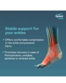 TYNOR Ankle Wrap Sleek Elastic, Grey, Universal
