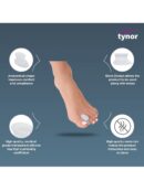 TYNOR Toe Separator Silicone, White, Medium, Pack of 2