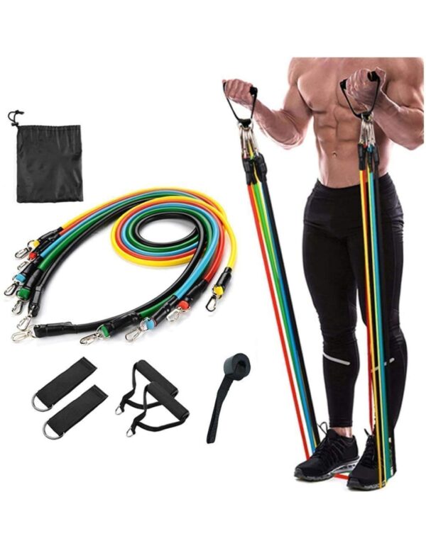 YETI Resistance Exercise Bands with Door Anchor, Handles, Waterproof Carry Bag - Image 3