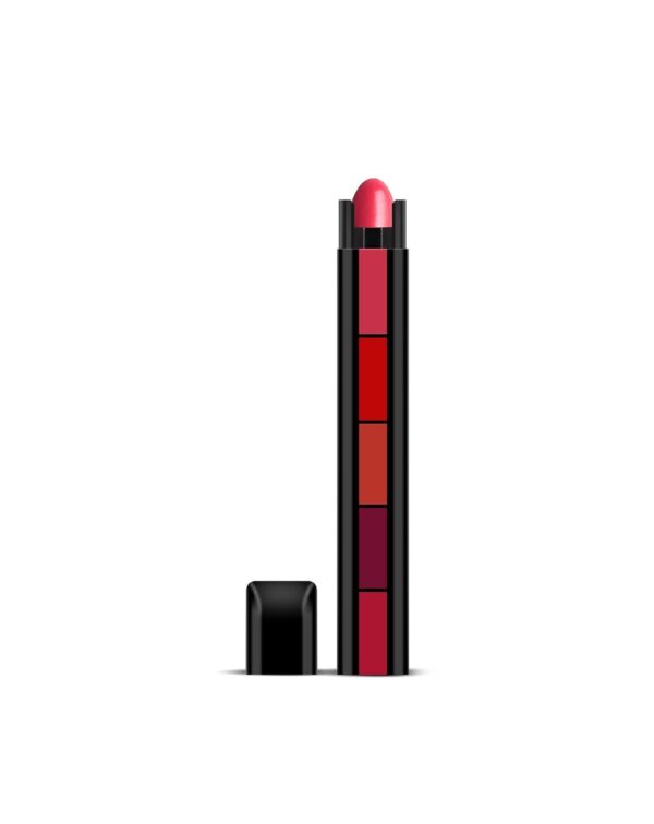 RENEE Fab 5 Matte 5-in-1 Lipstick & See Me Shine Lip Gloss Pink Pow-Wow - Image 3