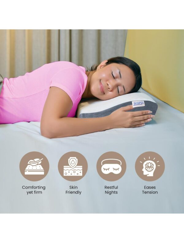 Sleepsia Cervical Pillow for Neck Pain & Shoulder Pain Relief - Image 4