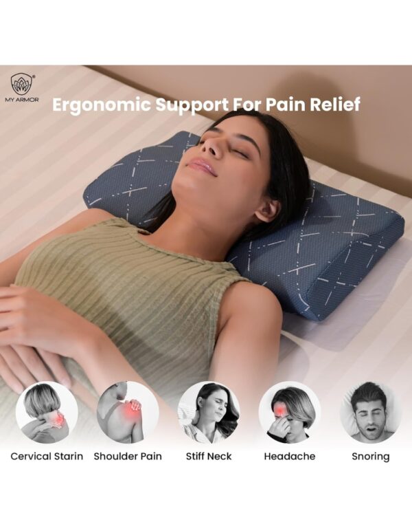 MY ARMOR Cool Gel Cervical Pillow for Neck Pain and Shoulder Pain - Image 4