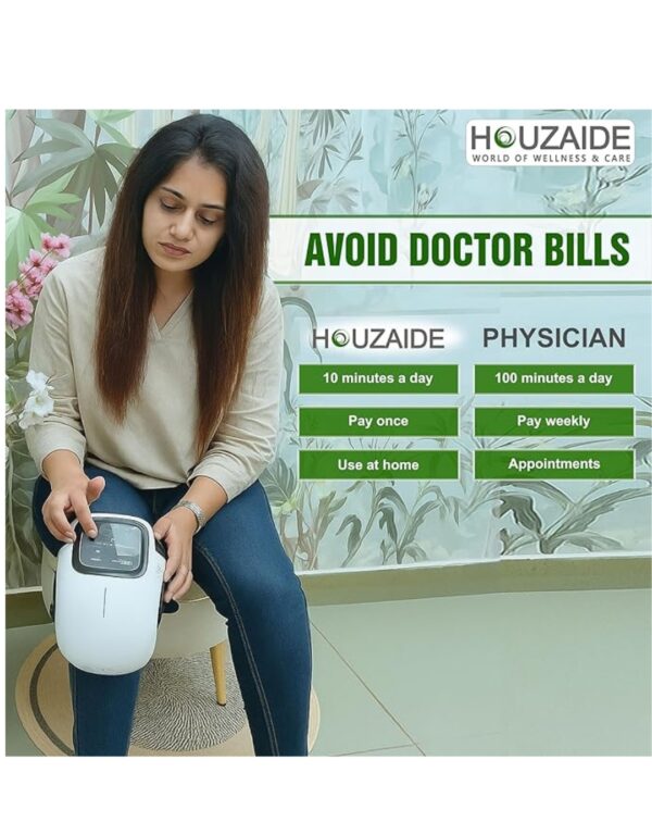 Houzaide Knee Massager for Joint Pain Relief — 3 Levels Heat Vibration - Image 4