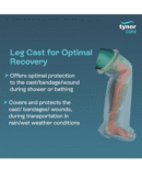 TYNOR Cast Cover Leg, White, Universal Size